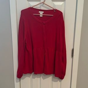 Worthington Red Sweater
